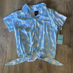 NWT Sanrio Cinnamoroll Button Up Shirt, Small